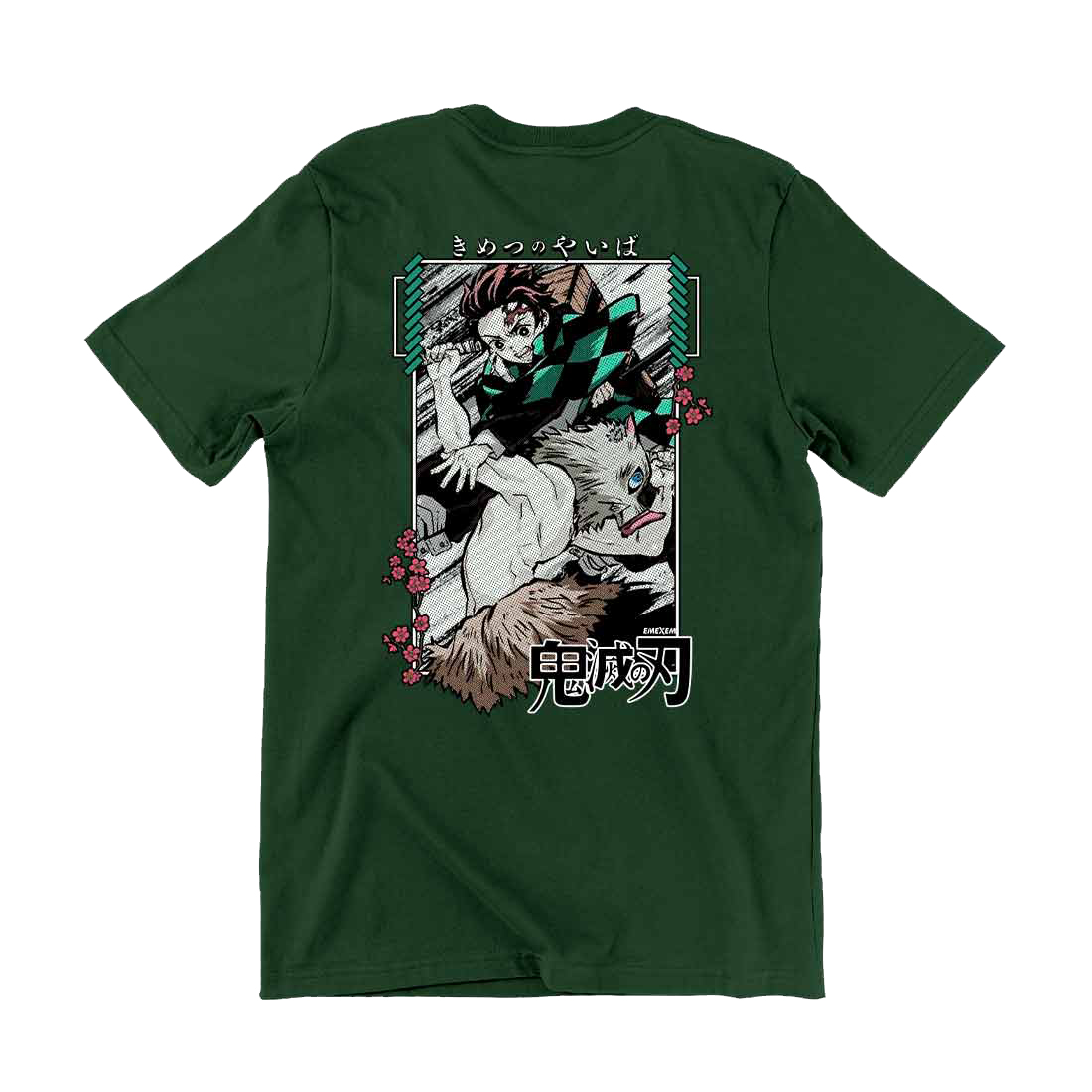 Remera Kimetsu No Yaiba - Frente y Espalda