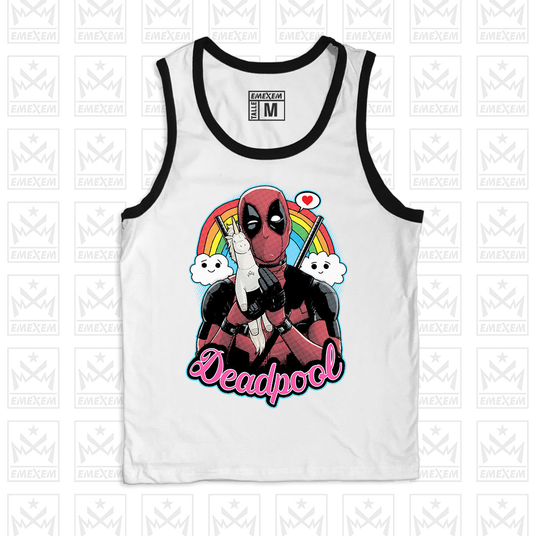 Musculosa Deadpool & Unicorn