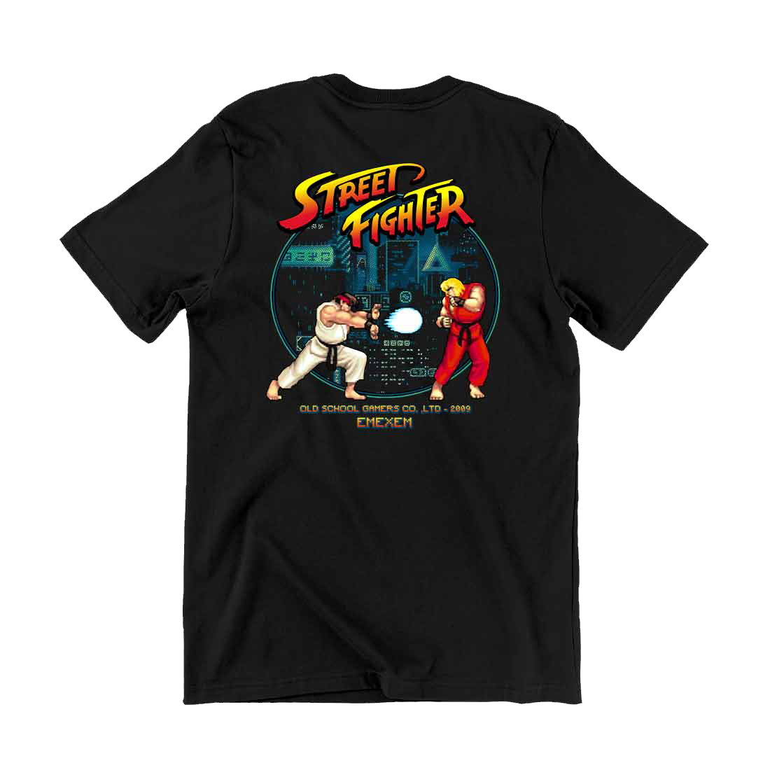 Remera Street Fighter - Frente y Espalda