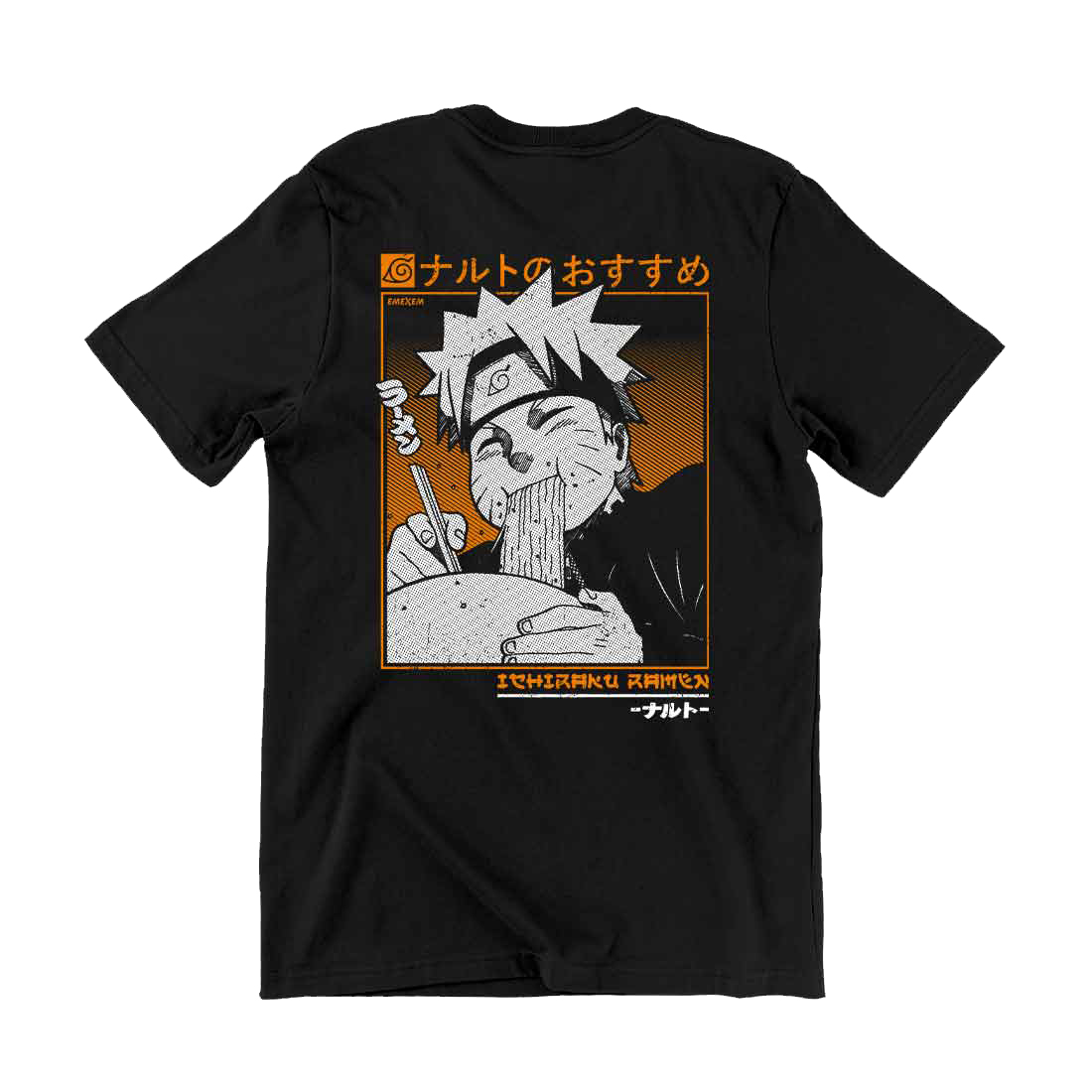 Remera Naruto Ramen - Frente y Espalda